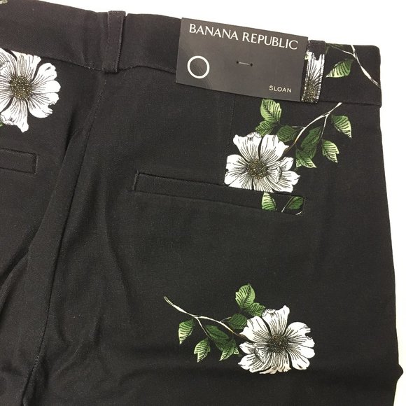 NWT Flower Print Banana Republic Dress Pants - Picture 3 of 7